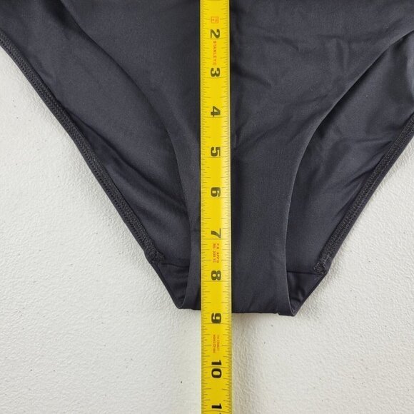 Everlane Bikini Bottom Swimwear Low Rise Solid Classic Small Black Women NWT - Picture 3 of 9